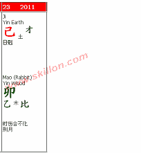BaZi Four Pillars of Destiny – Tai Sui
